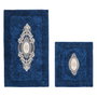 Mijölnir Juego de alfombrillas de baño de 2 piezas Azul oscuro